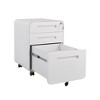 3 Drawer Mobile File Cabinet with Lock, Metal Under Desk Rolling Filing Cabinets, Fully Assembled 5-Wheel Office Cabinet for Home Office Letter - 2 of 4