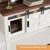 Coffee Bar Cabinet with Barn Doors,Sideboard Buffet Storage for Kitchen - 2 of 4