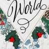 Joy to the World Linen Double Sided Indoor Outdoor Decor 18" x 12.5" - 3 of 3