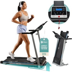 Lifepro Compact Walking Pad Treadmill ? 3-in-1 with Removable Desk, Bluetooth App, Incline ? For Walking, Jogging & Running at Home/Office - 1 of 4