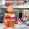 Paaaawaters 6FT Christmas Gingerbread Man Inflatables Outdoor Decoration Hot Cocoa Cup Cute Giant Xmas Blowups - 2 of 4