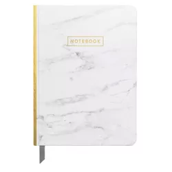 Lined Journal 5"x 7.25" Marble with Gold Foil - DesignWorks Ink