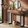 41" Console Table with Storage, Industrial Small Entryway Table with Mesh Metal Legs, Sofa Table Behind Couch - 2 of 4