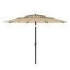 FUFU&GAGA Outdoor Patio Umbrella 11FT 3-Tier Crank Tilt Sun Shade, Polyester Canopy - 4 of 4