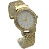 OLIVIA PRATT TEXTURED AND RHINESTONE DETAL BANGLE WATCH - 2 of 4