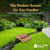 All Things Cedar Wooden Bridge, Outdoor Garden Handcrafted Stylish Walkway for Backyards, Streams, or Ponds - 4 of 4