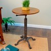 Gracie Adjustable Vintage Table Brown - Carolina Chair & Table - image 2 of 3