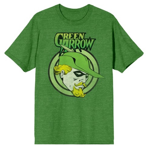 Justice League Green Arrow Men s Irish Green Heather T shirt 3X Large