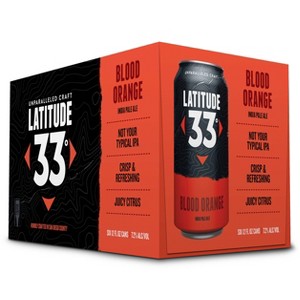 Latitude 33 Blood Orange IPA Beer - 6pk/12 fl oz Cans - 1 of 1