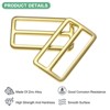 Unique Bargains Zinc Alloy Durable Multipurpose Tri Glide Metal Buckles for Bags 6 Pcs - 2 of 4