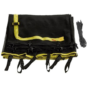 Upper Bounce Trampoline Safety Enclosure Net, Fits 9 FT Round Frame using 6 Poles (3 Arches) - Adjustable Straps, Inside of Frame - Net Only - 1 of 4