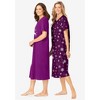 Dreams & Co. Plus Size 2-Pack Long Sleepshirts - 4 of 4