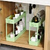 Wikineon Slim Rolling Storage Cart 4 Tier Bathroom Organizer Mobile Shelving Unit Utility Cart Tower Rack for Kitchen Laundry Narrow Places - 2 of 4
