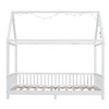 YOOCOZZ Twin Size Wood House Bed with Guardrail and LED - 3 of 4