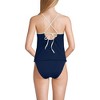 Lands' End Women's Chlorine Resistant Reversible Scoop Neck Tie Back Tankini Swimsuit Top - 2 of 4
