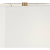 Possini Euro Design Modern Glam Table Lamp with USB Charging Port and Nightlight LED 29" Tall Brass White Shade Living Room Bedroom House - 3 of 4