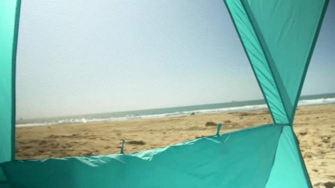 Alvantor Outdoor Instant Pop Up  Sun Shade Canopy 2 People  Beach Shelter Tent Turquoise, 2 of 12, play video