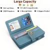 Wikineon Women's Leather Credit Card Holder Wristlet - RFID Blocking Technology for Identity Protection, Large Capacity Design Holds Cards - 3 of 4