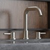 Bathroom Faucet 8 Inch – Widespread Sink Faucet with Smooth Curve Spout, 2 Handles, 3-Hole Mount, Includes CUPC Certified Lines & Pop-Up Drain - 3 of 4