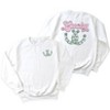 Simply Sage Market Women's Graphic Sweatshirt Lucky Horseshoes Front and Back - 2 of 2
