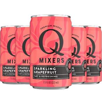 Q Mixers Sparkling Grapefruit, Premium Cocktail Mixer Made with Real Ingredients 7.5oz Cans | 5 PACK