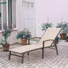 Outdoor Adjustable Aluminum Patio Chaise Lounge Chair - Crestlive Products - image 2 of 4