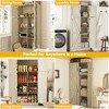 Besiost Farmhouse Kitchen Storage Cabinet with 4 Barn Doors, 71" Tall Kitchen Pantry Cabinet with Shelves - 4 of 4