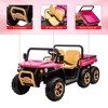 Jojoka 24V 6-Wheel Ride on Dump Truck, 2-Seater 4WD UTV w/ Remote Control,Electric Dump Bed & Shovel,Music,LED Headlights,3-8 Kids - 4 of 4
