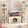 Aheaplus Rotating Bookshelf, Frerstanding Corner Bookcase - 2 of 4