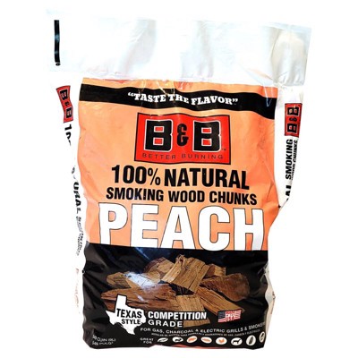 B&b Charcoal All Natural Peach Wood Smoking Chunks 549 Cu In : Target