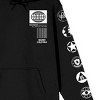 Call Of Duty Code Name Zeus Patch Sleeve Art Long Sleeve Black Hooded Sweatshirt - 3 of 4