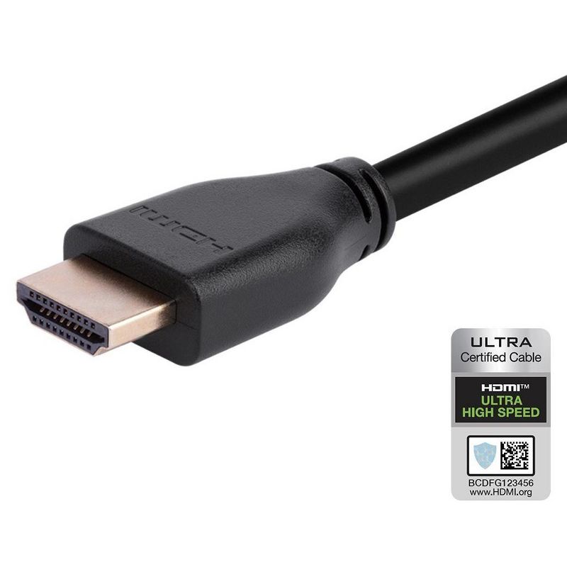 Monoprice 8K HDMI 2.1 Cable - 6 Feet - Black | Ultra High Speed, 48Gbps, Compatible with Sony PS5 / Microsoft / Xbox Series X & Series S and More, 4 of 7