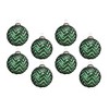 NAYSAYE Party Decoration and Accessories Glass Christmas Ball Ornaments Set of 8 for Holiday Party Decorations, Green, 4.8"*5.6"*0.4" - 2 of 4