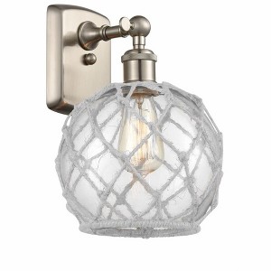 Farmhouse Rope - 1 Light Wall Sconce In Industrial Style-13 Inches Tall and 8 Inches Wide - 1 of 1