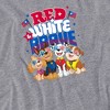 Women's Paw Patrol Red, White Brave 4th Of July Loose T-Shirt - 2 of 4