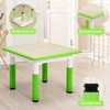 Kids Table and Chairs Set, Height Adjustable Desk with 4 Seats£¬Arts & Crafts Table - 3 of 4