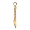 Black Bow Jewelry 14k Yellow Gold Large Sagittarius the Archer Zodiac Pendant - 2 of 4