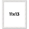 PosterPalooza | Photo Size Textured White Picture Frame - UV Acrylic, Foam Board Backing, Hanging Hardware - 2 of 4