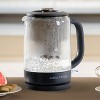 Aqua Optima Electric Kettle with Water Filter, 1500W 1.7L Glass Tea Kettle, Hot Water Boiler, Auto Shut-Off, Boil-Dry Protection, BPA Free, Black - 2 of 4