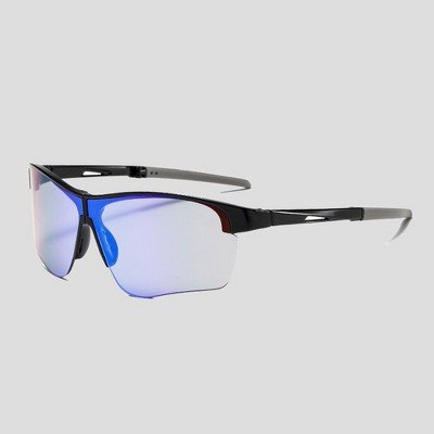 Anna-Kaci Active Women's Foldable Color-Changing UV-Protect Outdoor Sports Running Sunglasses- Blue