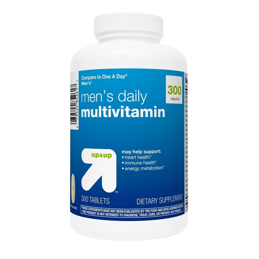 Mens Daily Multivitamin Dietary Supplement Tablets - 300ct - up & up