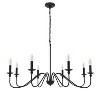 Elegant Lighting Rohan 8 light Matte Black Pendant - 3 of 4