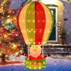 Costway 4.5 FT Christmas Santa Claus with Hot Air Balloon Pop-up Pre-Lit Xmas Decoration - 4 of 4