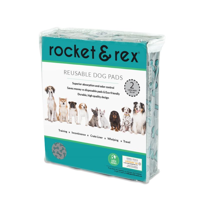 rocket & rex Washable Reusable Pee Pads for Dogs - L, 3 of 12