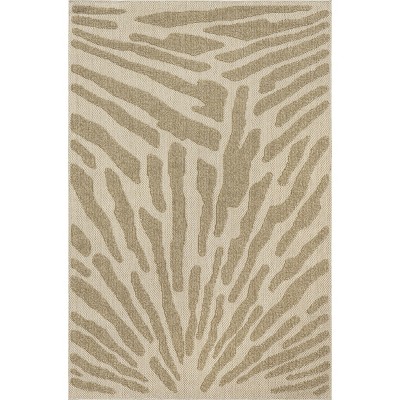 Nuloom Lavonia Checkered Indoor/outdoor Area Rug 5x7, Beige : Target