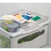 iDesign Stackable Fridge Storage Tray with Handle - Set of 3 - Clear - 3 of 4