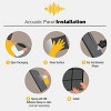 Sonic Acoustics 12-Pack White 3D Soundproof Panels, 12"x12" High Density Polyester Studio Noise Reduction Tiles - 2 of 4