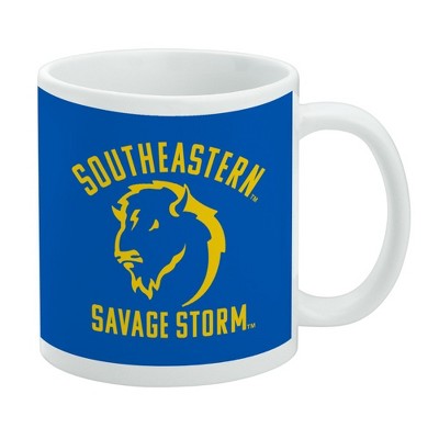 Southeastern Oklahoma State University Savage Storm Logo Ceramic Coffee Mug Novelty Gift Mugs for Coffee Tea and Hot Drinks 11oz White
