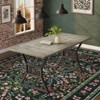Washable Area Rug, Boho Floral Soft Rugs for Living Room, Non Slip Low Pile Carpet for Bedroom, Dining Room, Nursery, Hallway - 4 of 4