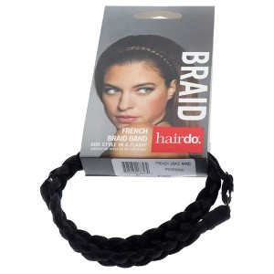 French Braid Band - R1 Black by Hairdo for Women - 1 Pc Hair Band - 1 of 2